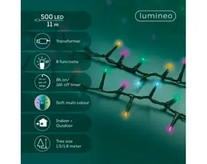 Lumineo Compact 11m-500LED groen/soft multi - afbeelding 2