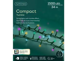 Lumineo Compact 34m-1500LED groen/soft multi - afbeelding 6