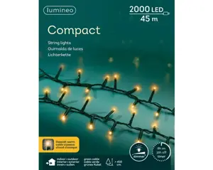 Lumineo Compact 45m-2000LED groen/klassiek warm - afbeelding 6