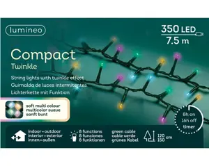 Lumineo Compact 7.5m-350LED groen/soft multi - afbeelding 6