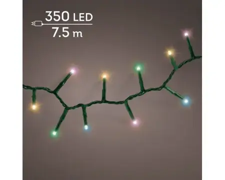 Lumineo Compact 7.5m-350LED groen/soft multi - afbeelding 3