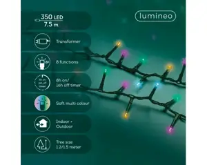 Lumineo Compact 7.5m-350LED groen/soft multi - afbeelding 2