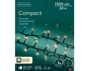 Lumineo Compact rice 34m-1500LED groen/warm wit - afbeelding 5