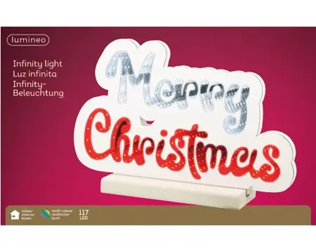 Lumineo Infinity light 20x32.4x32cm koel wit/multi in verpakking