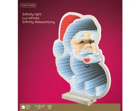 Lumineo Infinity light 28x30x30cm koel wit/multi in verpakking