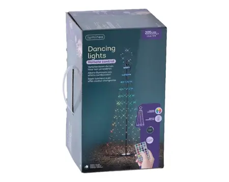 Lumineo led boom 60x150cm zwart/colour change - afbeelding 1