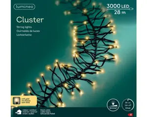Lumineo led cluster 28m-3000l zwart/soft gold - afbeelding 6