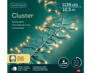 Lumineo led cluster lights 10.5m helder/soft gold - afbeelding 1