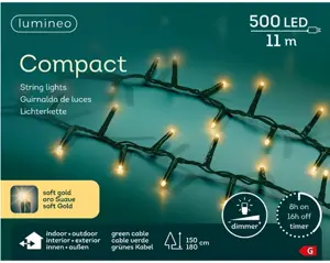 Lumineo led compact 11m-500l groen/soft gold - afbeelding 6