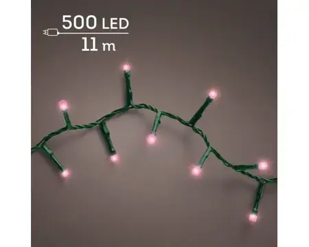 Lumineo led compact lights 11m 500led roze - afbeelding 3