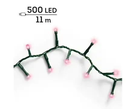 Lumineo led compact lights 11m 500led roze - afbeelding 4