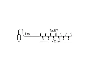Lumineo led compact lights 11m 500led roze - afbeelding 5