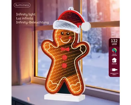 Lumineo led infinity cookie 132LED multi - afbeelding 1