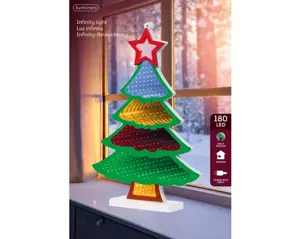 Lumineo led infinity kerstboom 180LED multi - afbeelding 3