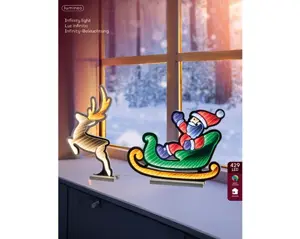 Lumineo led infinity kerstman in slee 429LED koel wit/warm wit - afbeelding 3