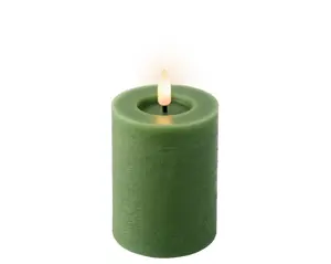 Lumineo Led kaars 11.2cm groen/warm wit - afbeelding 3
