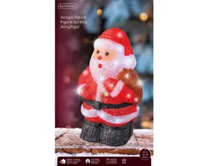 Lumineo led kerstman 30LED rood/koel wit - afbeelding 4