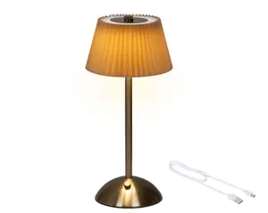 Lumineo led oplaadbare lamp 30.5cm oranje/goud - afbeelding 4