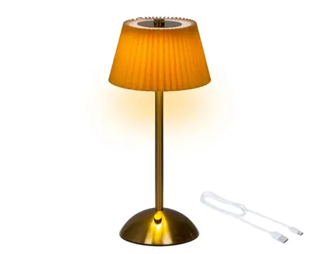 Lumineo led oplaadbare lamp 30.5cm oranje/goud - afbeelding 2