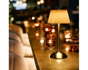 Lumineo led oplaadbare lamp 30.5cm oranje/goud - afbeelding 4