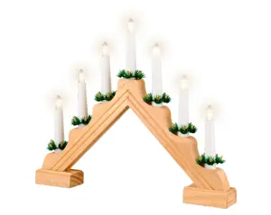Lumineo led raamdeco l5b39h32cm naturel/warm wit - afbeelding 2
