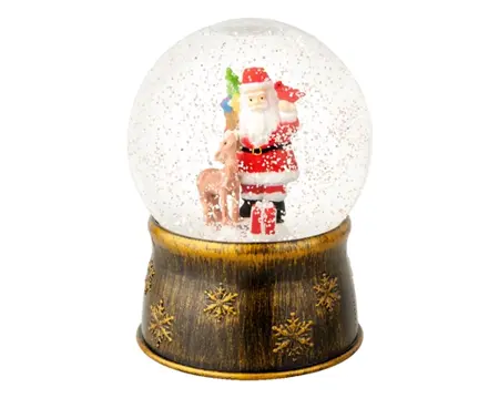 Lumineo led schudbol kerstman warm wit - afbeelding 3