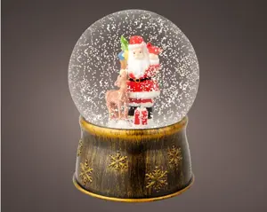 Lumineo led schudbol kerstman warm wit - afbeelding 4