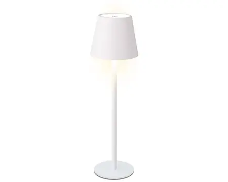 Lumineo led tafellamp 27cm wit/warm wit - afbeelding 1