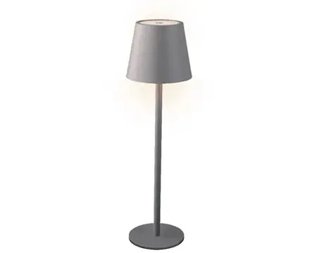 Lumineo led tafellamp binnen 27cm grijs/warm wit - afbeelding 1