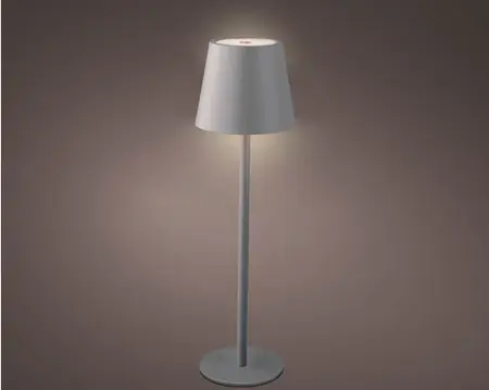 Lumineo led tafellamp binnen 27cm grijs/warm wit - afbeelding 2