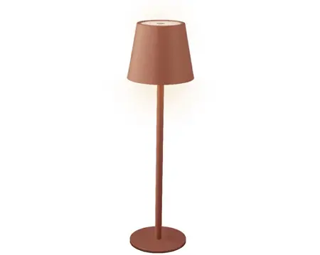 Lumineo led tafellamp binnen 27cm terra/warm wit - afbeelding 1