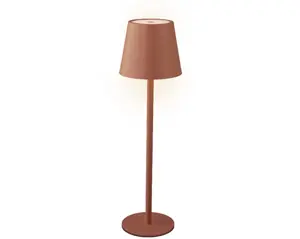 Lumineo led tafellamp binnen 27cm terra/warm wit - afbeelding 1