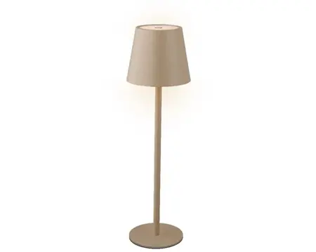 Lumineo led tafellamp binnen 27cm zand/warm wit - afbeelding 1