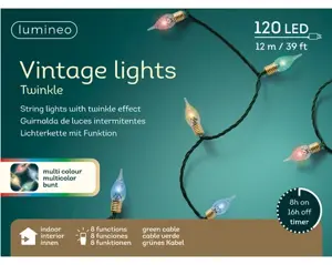 Lumineo led vintage 12m-120LED groen/multi - afbeelding 3