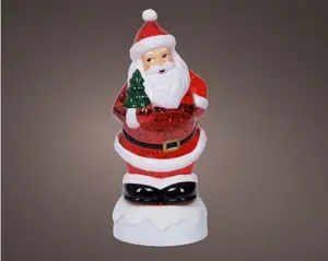 Lumineo led waterspinner kerstman met boom warm wit - afbeelding 3
