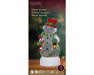 Lumineo led waterspinner sneeuwpop warm wit - afbeelding 3