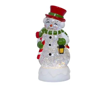 Lumineo led waterspinner sneeuwpop warm wit - afbeelding 2