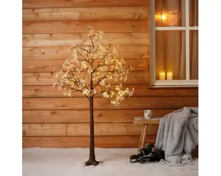 Lumineo ledboom bloem buit 150cm 144led warm wit - afbeelding 4