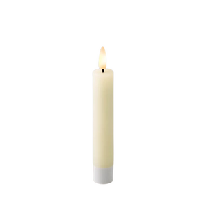 Lumineo leddinerkaars d2h14cm 2st creme - afbeelding 1