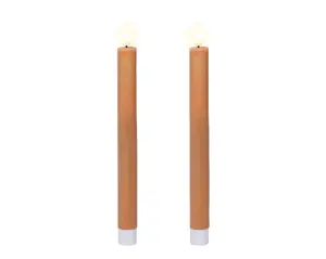 Lumineo leddinerkaars d2h24cm 2st oranje - afbeelding 2