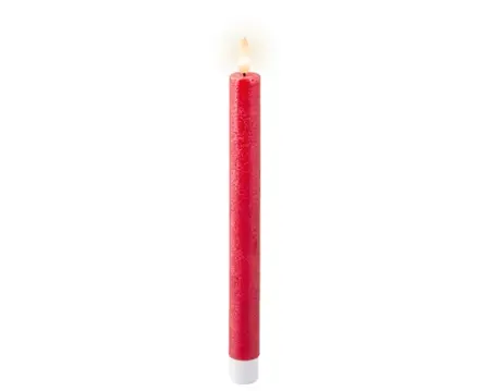 Lumineo leddinerkrs d2h24cm 2st kerst rood - afbeelding 1