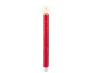 Lumineo leddinerkrs d2h24cm 2st kerst rood - afbeelding 1