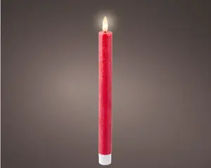 Lumineo leddinerkrs d2h24cm 2st kerst rood - afbeelding 2