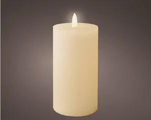 Lumineo ledkaars d7h15cm creme - afbeelding 2