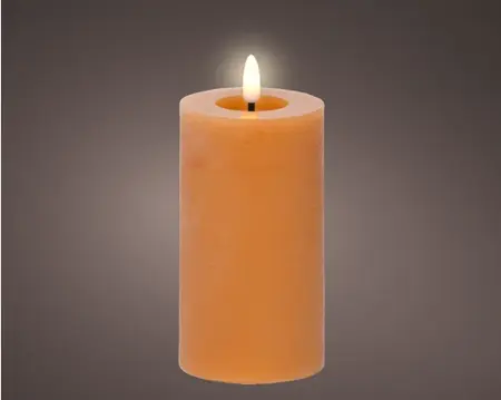 Lumineo ledkaars d7h15cm oranje - afbeelding 2