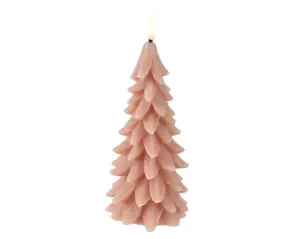 Lumineo ledkaars kerstboom 19.3cm roze - afbeelding 2