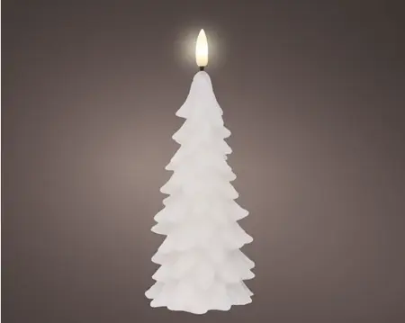 Lumineo ledkaars kerstboom 19.3cm wit - afbeelding 2