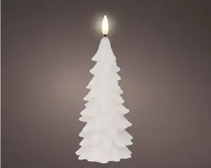 Lumineo ledkaars kerstboom 19.3cm wit - afbeelding 2