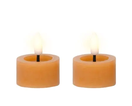 Lumineo ledtheelicht d4h5cm 2st oranje - afbeelding 2