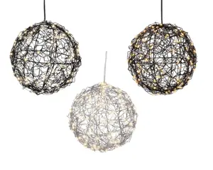Lumineo micro led bal 15cm-60l warm wit - assortiment - afbeelding 2